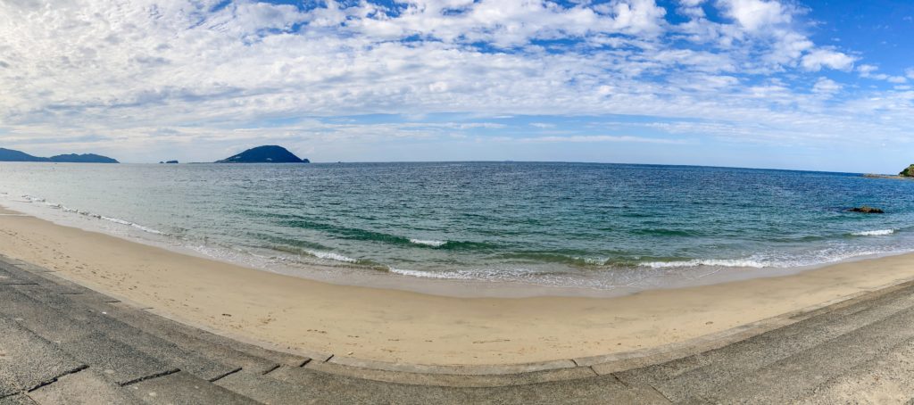 写真：志賀島の海（水平線）